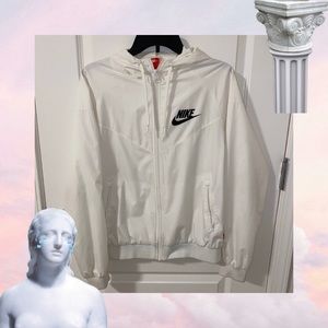 White Unisex Nike Windbreaker